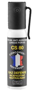 Bombe Aérosol gaz CS 80  Concorde Defender - 25 ml 