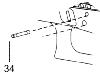 (34) Goupille du bloc de verrouillage / déverrouillage du canon