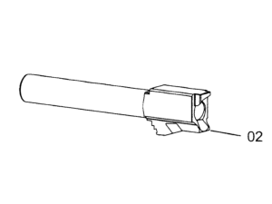 (02) Canon pour Pistolets Glock