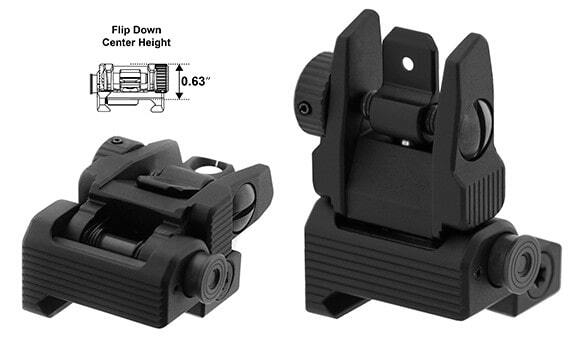 Cran de Mire UTG Flip Up AR15/AR10 