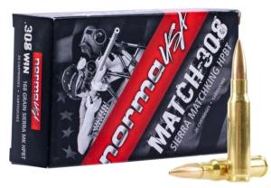 Munitions NORMA 308 W 168 gr HPBT