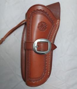 Holster cuir JAVELOT Gaucher pour Revolver type 1873 en 5"5 - PROMO DESTOCK