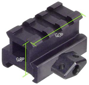 Riser Mount 3 ENCOCHES 1,6" UTG sur 1,0" 