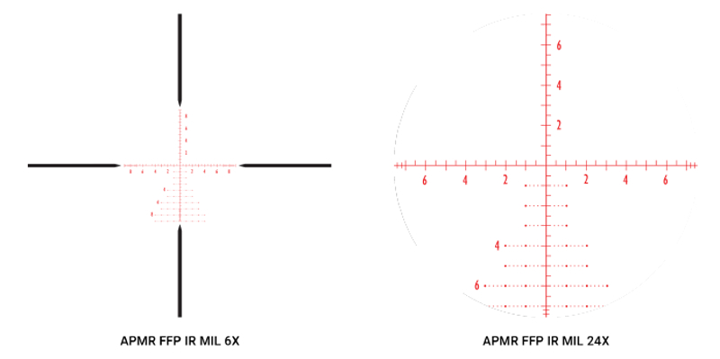 Réticule Lunette de Tir Athlon Helos BTR 6-24x50 Mil FFP - Cliquer pour agrandir